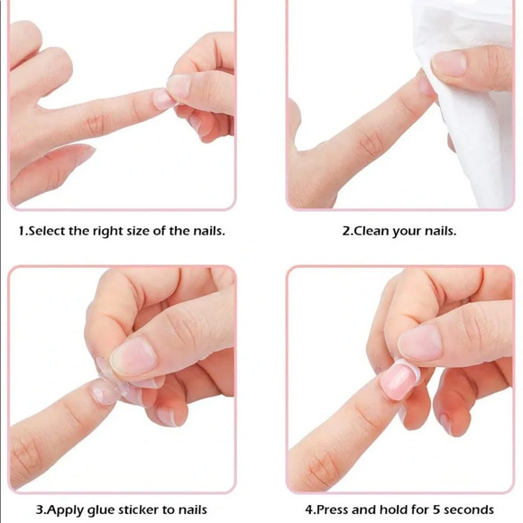 💌BO/GO$6 Medium Grey Almond Matte Press On False nails (24 nails) - Picture 3 of 3